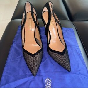 Aquazzura Shiva Mesh Pumps
